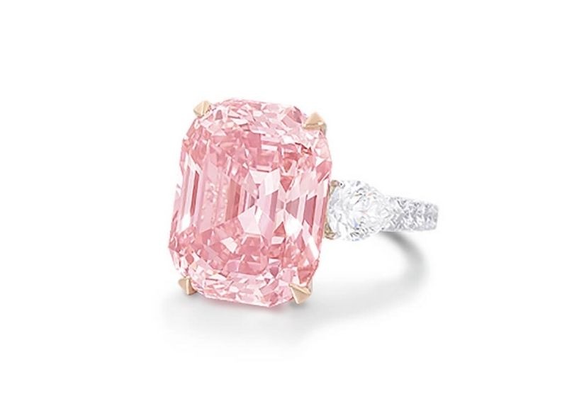 Imagem em destaque do anel com a joia the graff pink